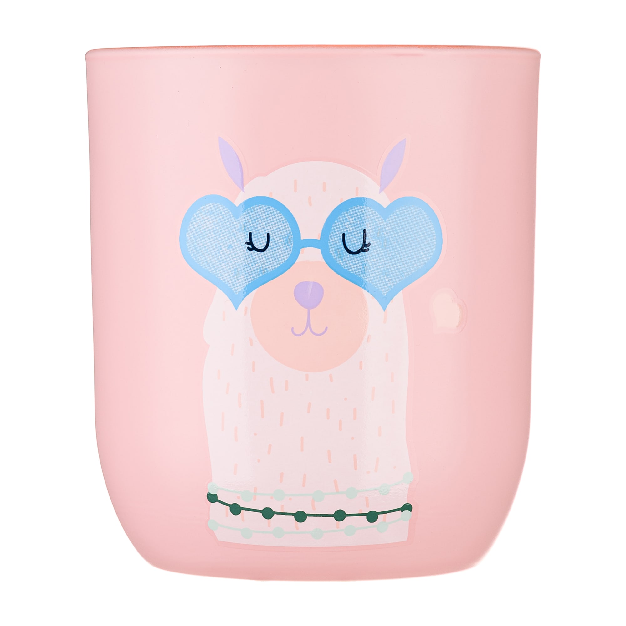 88109928 Стакан для зубных щеток стекло цвет розовый Lama Santreyd
