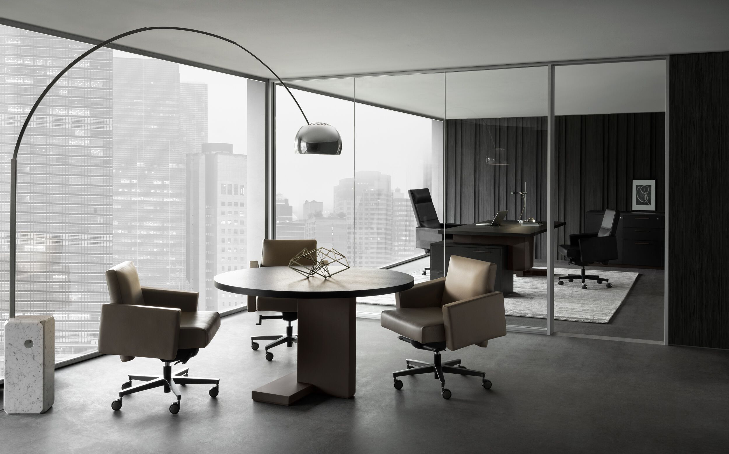 Круглый деревянный стол для встреч i 4 Mariani Инка ARCH-00147918 - Вид №1