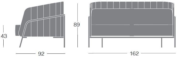 Segis 2-местный тканевый диван Noldor I833  - Вид №3