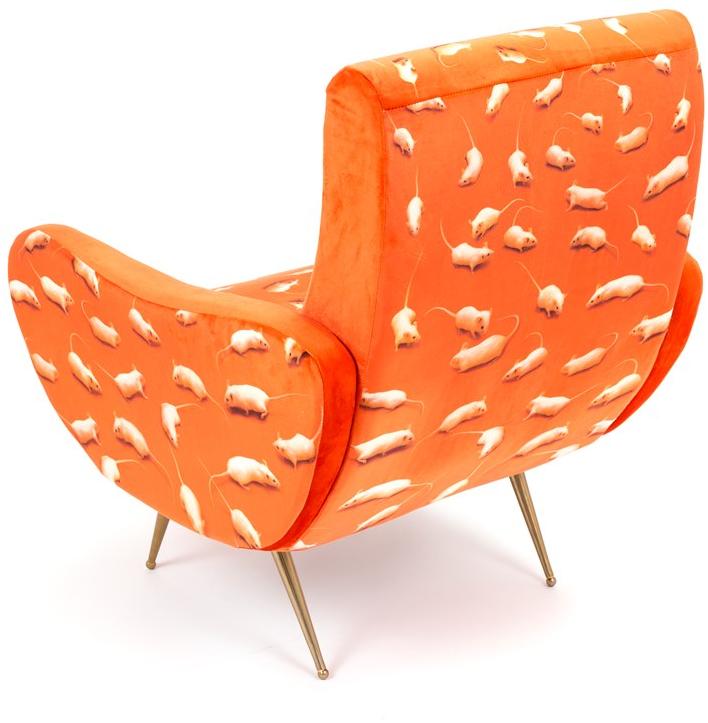 Seletti Кресло из ткани с подлокотниками Seletti wears toiletpaper sun-id-1380809 - Вид №4