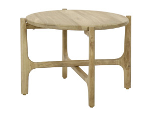 Круглый журнальный столик из манго