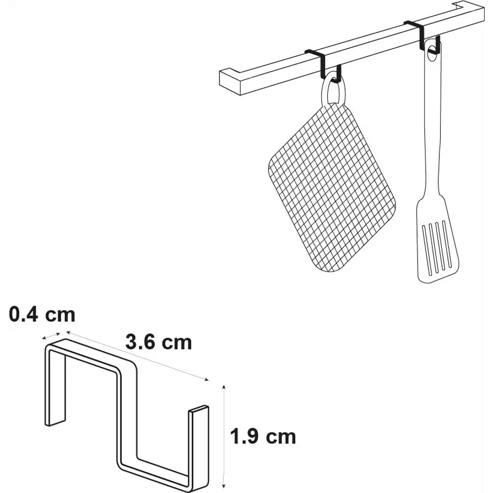 Набор крючков тонких Delinia ID 3.6x1.9 см сталь цвет чёрный 4 шт STLM-2146893 - Вид №12