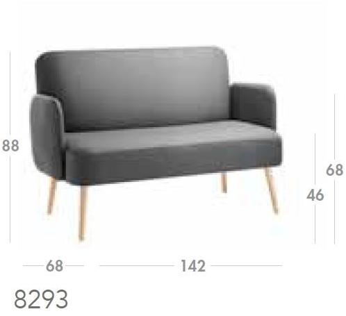 Sedex Барный диван из мягкой ткани Club 8293 - Вид №5