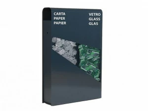 Euroform W Урна металлическая с пепельницей для раздельного сбора мусора  2620