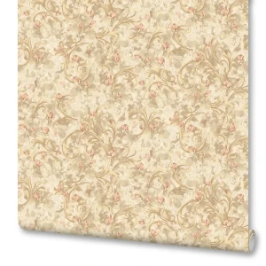 Обои флизелиновые Euro Decor Rosalina бежевые 1.06 м 1159-01 82107821 STLM-2032253