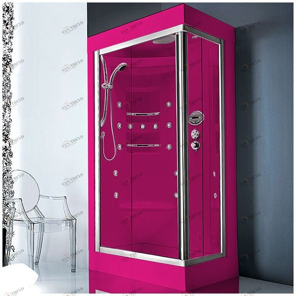 Душевая кабина Gruppo treesse Acquazzurra 80х100 STB-B7537D-R белая с баней и гидромассажем угловая правая STBB7537DR