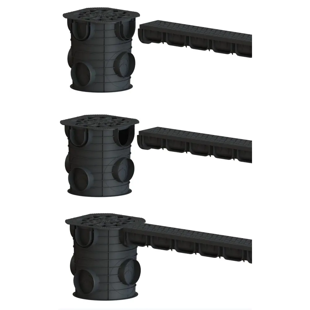 Лоток Standartpark Spark 2 пластиковый 1000x125x70 мм с чугунной решеткой класса А15 84347371 STLM-2120734  - Вид №1