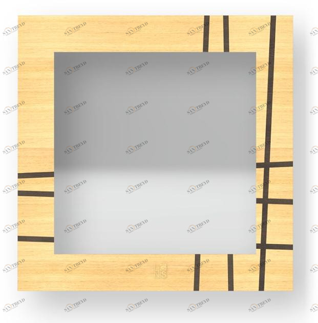 LIGNIS® Квадратное настенное зеркало в раме Dolcevita lines 12.032