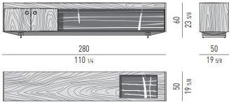Minotti Комод из дерева и мрамора сахар-нуар Boteco sun-id-1483166 - Вид №9