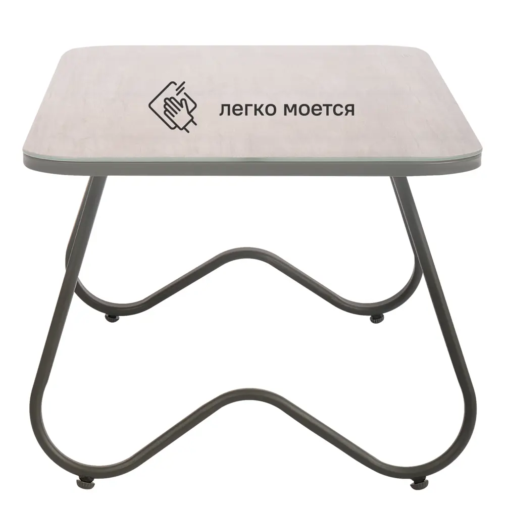 Набор садовой мебели для отдыха BEGINIA Tomari Сталь Стол, диван, кресло 2 шт Белый STLM-2095006 - Вид №3