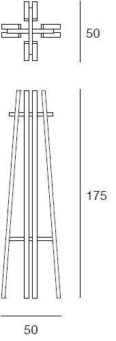 Pacini & Cappellini Вешалка из массива дерева  5511  - Вид №1