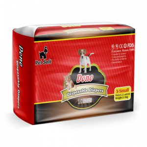 ПР0047518 Одноразовые впитывающие подгузники для животных PET DIAPER размер XS, 18шт Dono