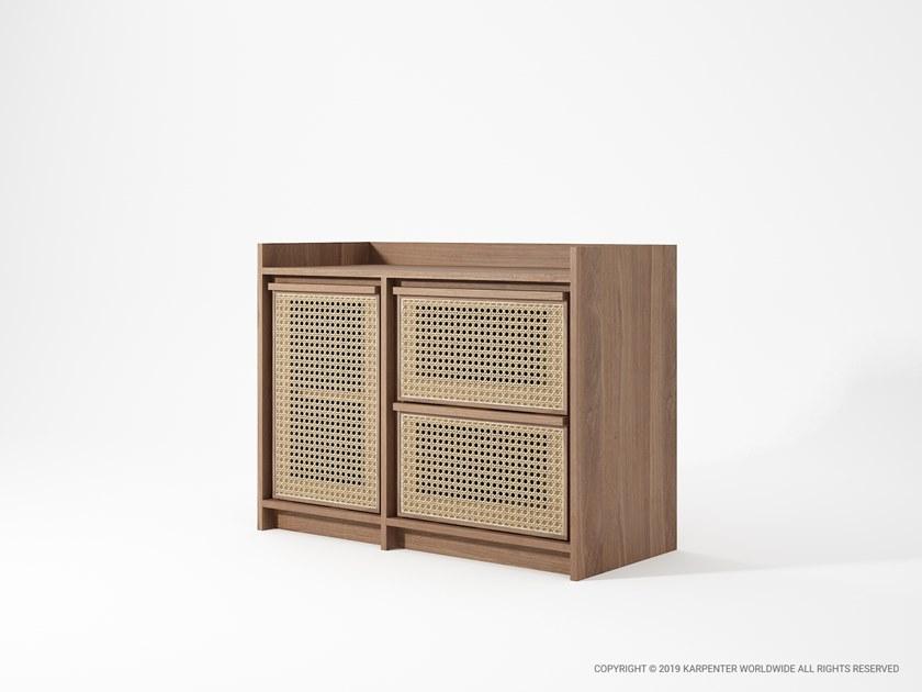 KARPENTER Комод из массива дерева и ротанга Roots Rt08-o - Вид №6
