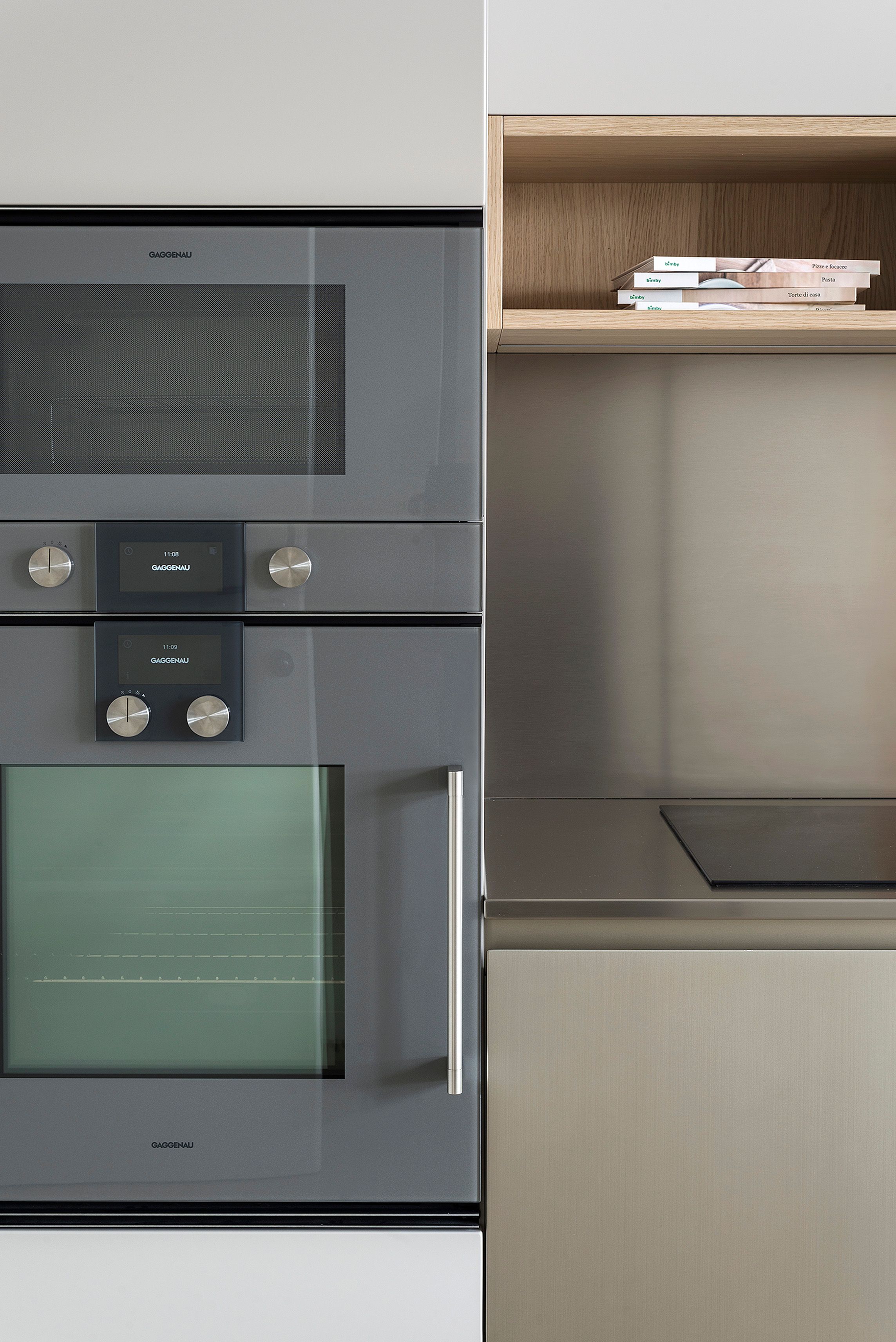 Двусторонняя линейная кухня с консольным столом TM Italia Cucine K6 ARCH-00069327 - Вид №7