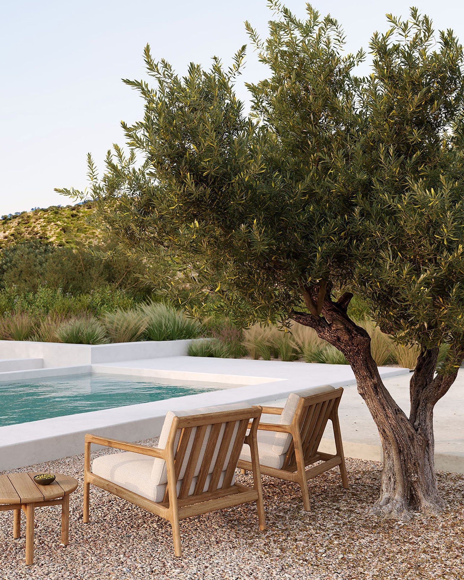 Круглый низкий столик из тикового дерева Ethnicraft TEAK QUATRO OUTDOOR ARCH-00129678 - Вид №9