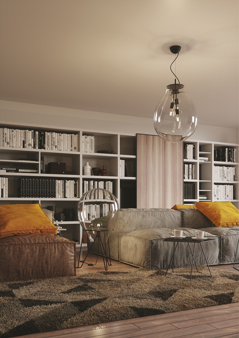 Выдувное стекло светодиодный торшер Fan Europe Lighting дизайн окружающего света ARCH-00055066 - Вид №1