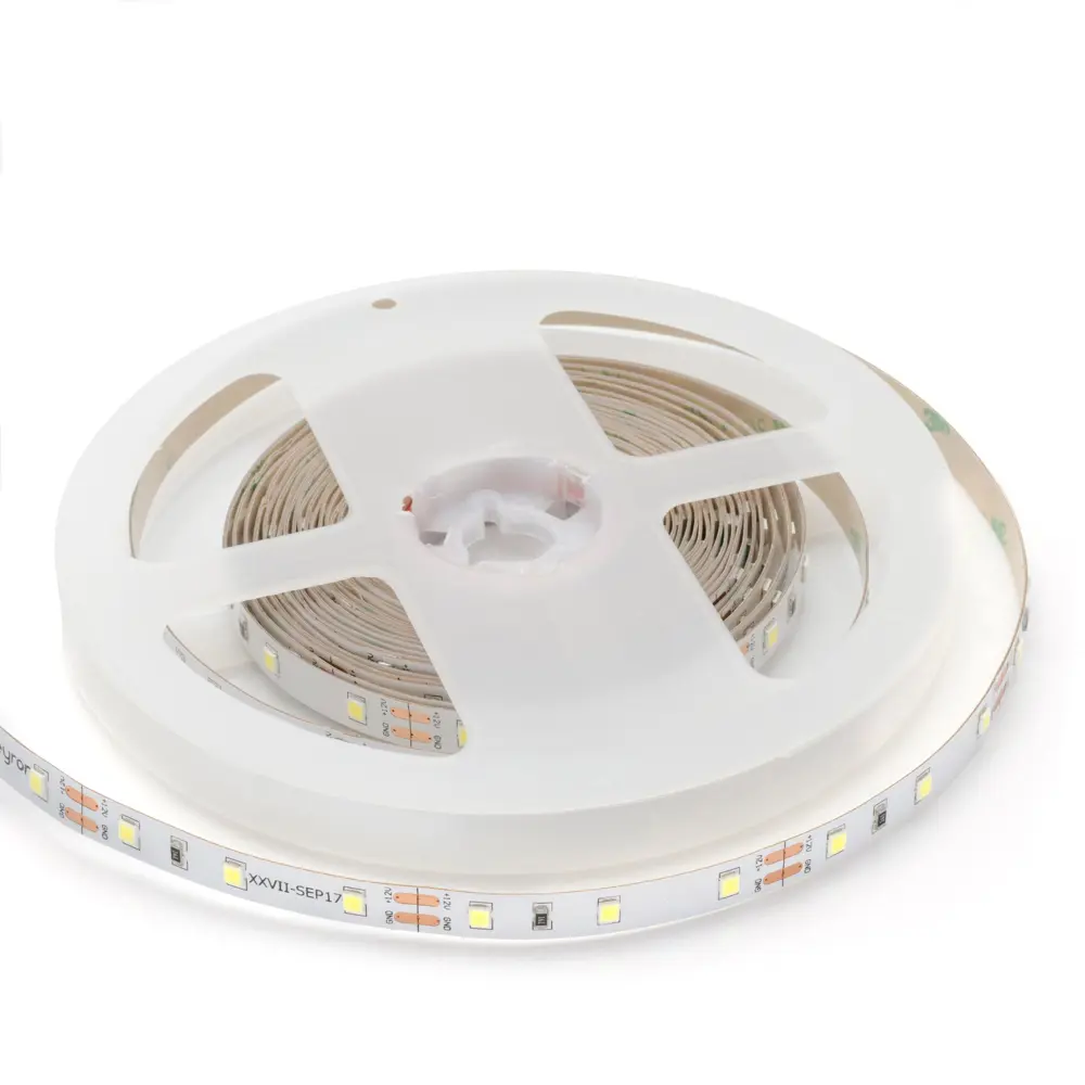 Светодиодная лента SMD 3528 60 диодов/4.8 Вт/м 12 В 8 мм IP20 5 м холодный белый свет APEYRON STLM-2191596 - Вид №5