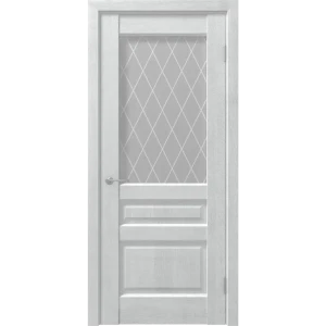 Дверь межкомнатная Artens Магнолия остеклённая ПВХ ламинация цвет айсберг 60x200 см (с замком и петлями)