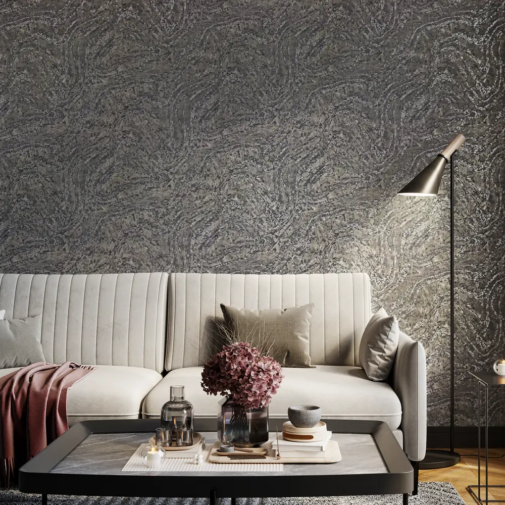 Обои флизелиновые Palitra Planet Magma черные 1.06 м PP72153-44 STLM-2084297 - Вид №2