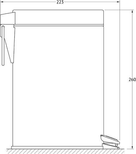 DEF 003 Ведро с педалью 3L DEFESTO Pro - Вид №1