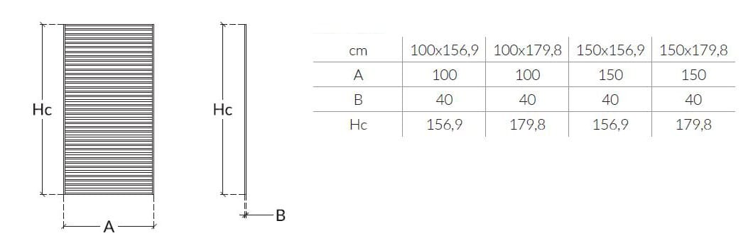 Алюминиевая вертикальная зеленая решетка UNOSIDER ARCH-00152102 - Вид №3