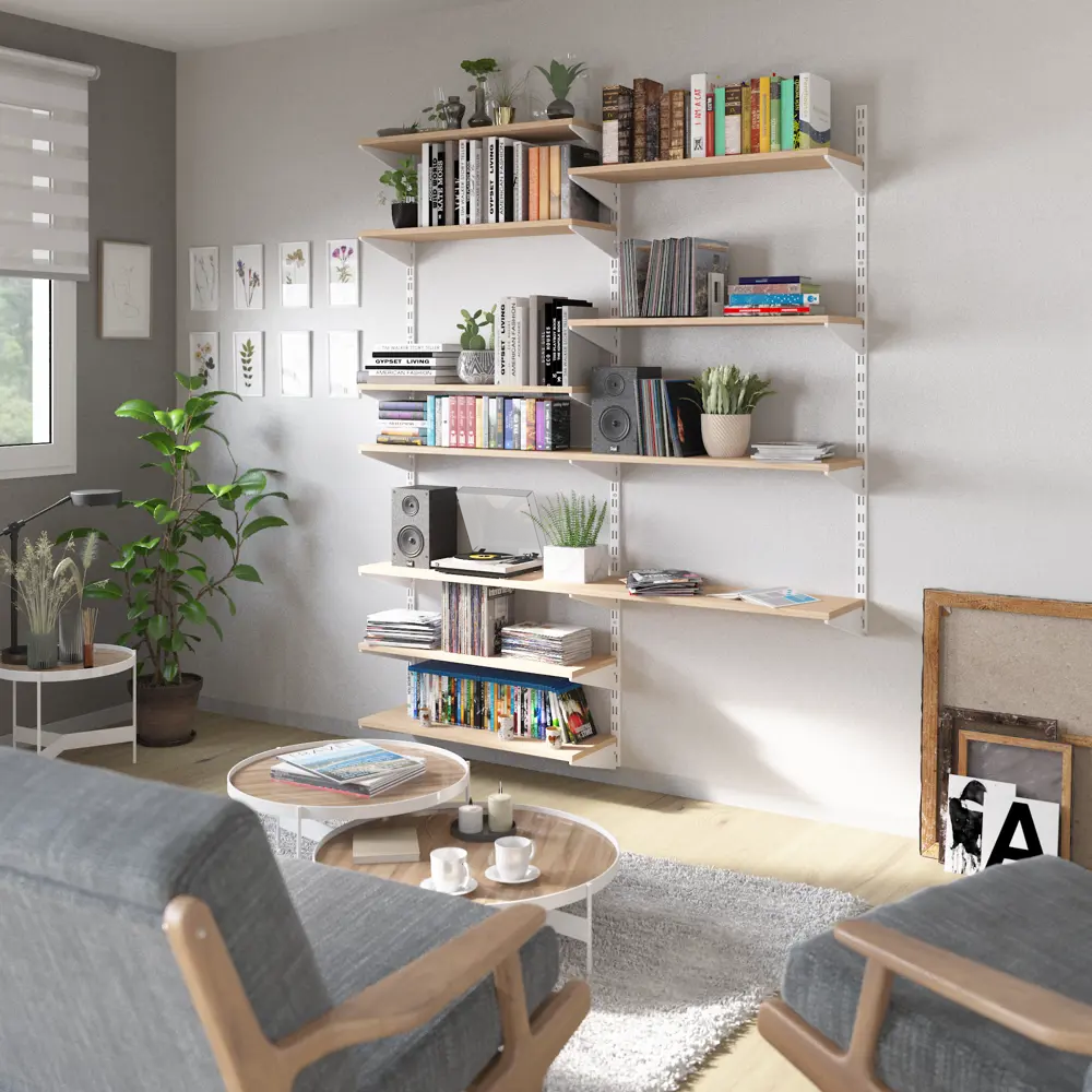 Направляющая двухрядная Spaceo 200 см 4 шт цвет белый STLM-2116547 - Вид №6