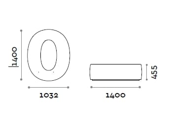 Пуф из искусственной кожи FIT INTERIORS NUMBERS ARCH-00132331 - Вид №18