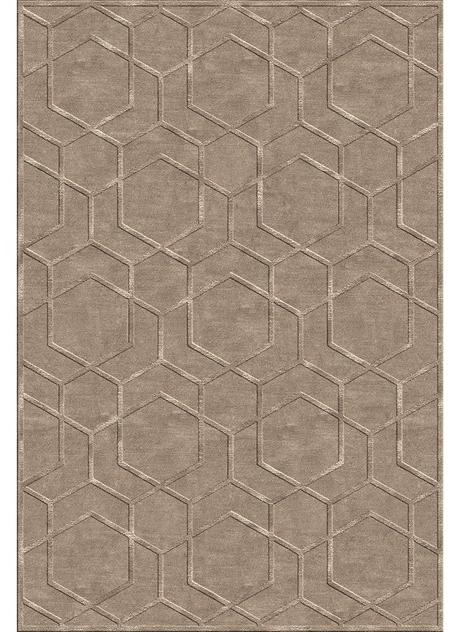 Longhi Прямоугольный коврик из ткани с геометрическим рисунком Loveluxe V 401 - Вид №2