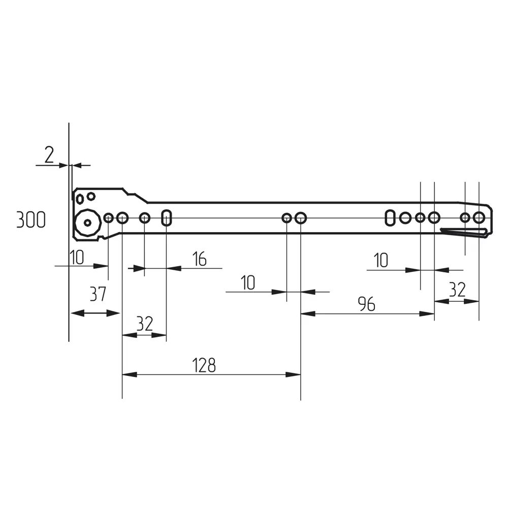 Направляющие роликовые l300 мм, сталь, цвет белый 82923605 STLM-2145582 Santreyd  - Вид №2