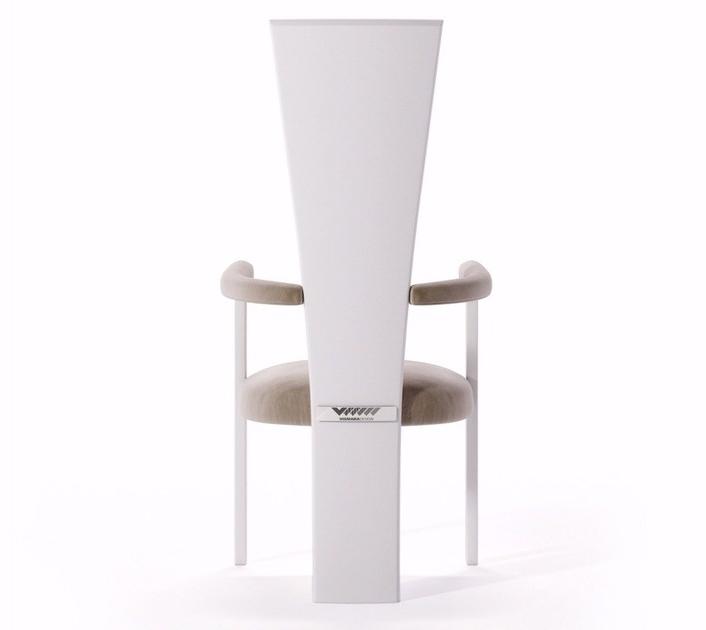 Vismara Design Кожаное кресло с подлокотниками с высокой спинкой Desire sun-id-1453052 - Вид №4