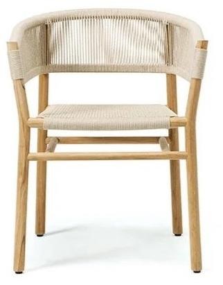 Ethimo Штабелируемый садовый стул из веревки и тика Kilt Kist00cs0 - Вид №5