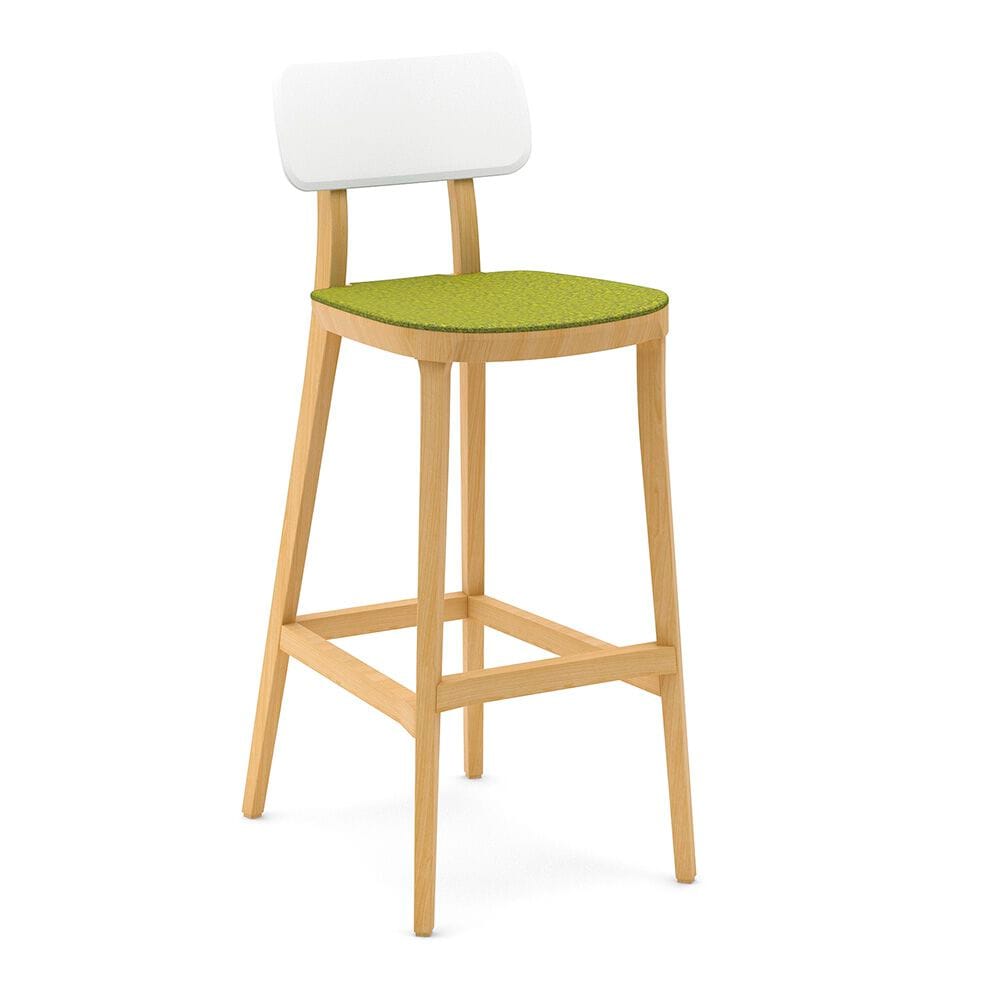 Высокий стул из дерева и полипропилена со спинкой Infiniti Porta Venezia ARCH-00129754 - Вид №1