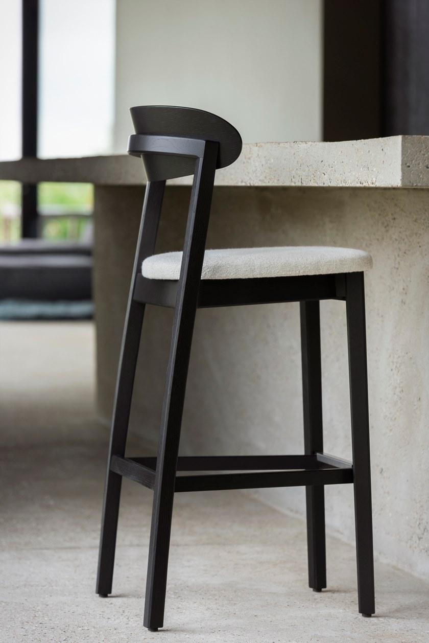 Wildspirit Высокий деревянный табурет со встроенной подушкой Arch sun-id-1490238 - Вид №8