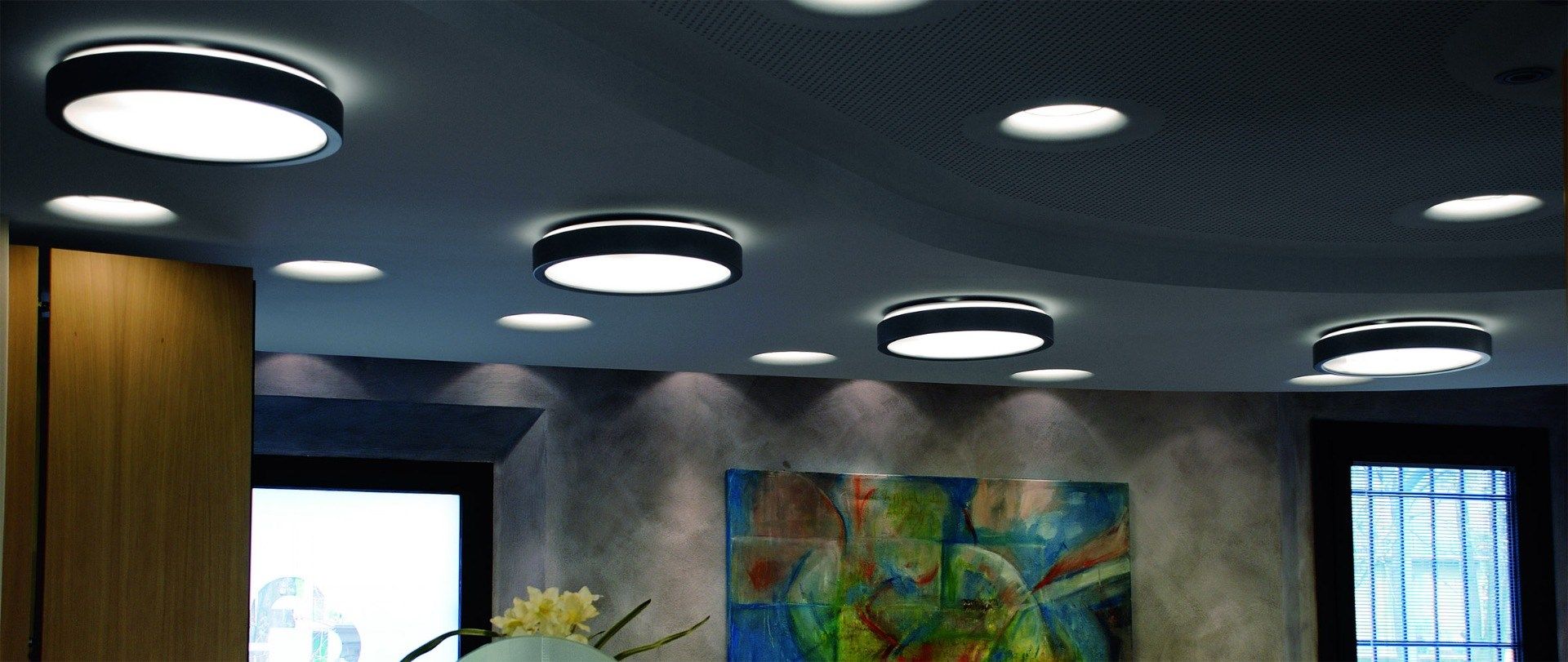 Алюминиевый и метакрилатный потолочный светильник Martinelli Luce ARCH-00132763 - Вид №3