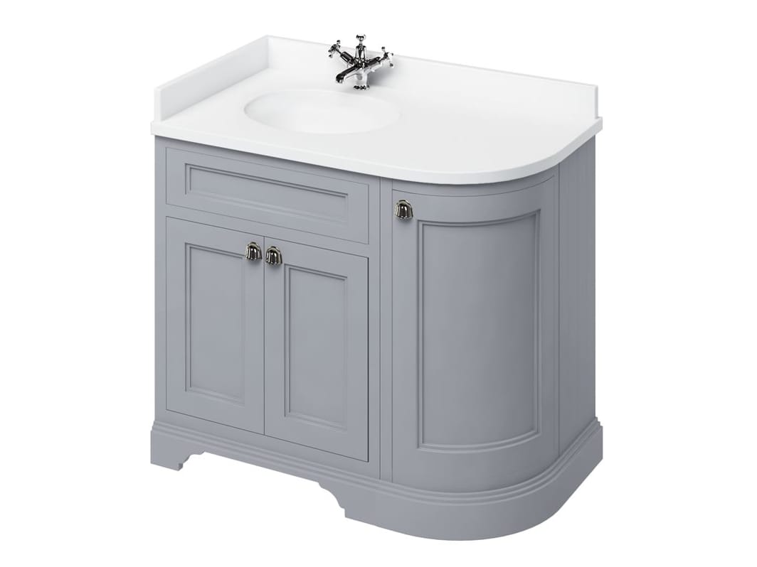 Деревянный угловой умывальник с дверцами Burlington MINERVA ARCH-00071219 - Вид №27