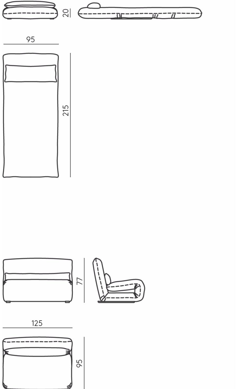 DE PADOVA Кресло-кровать многофункциональное sun-id-1514869 - Вид №5