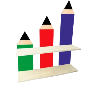 Набор для творчества Полка Карандаши Сделай сам Симфония 50x40x10.5 см дерево 84783935 STLM-2165150