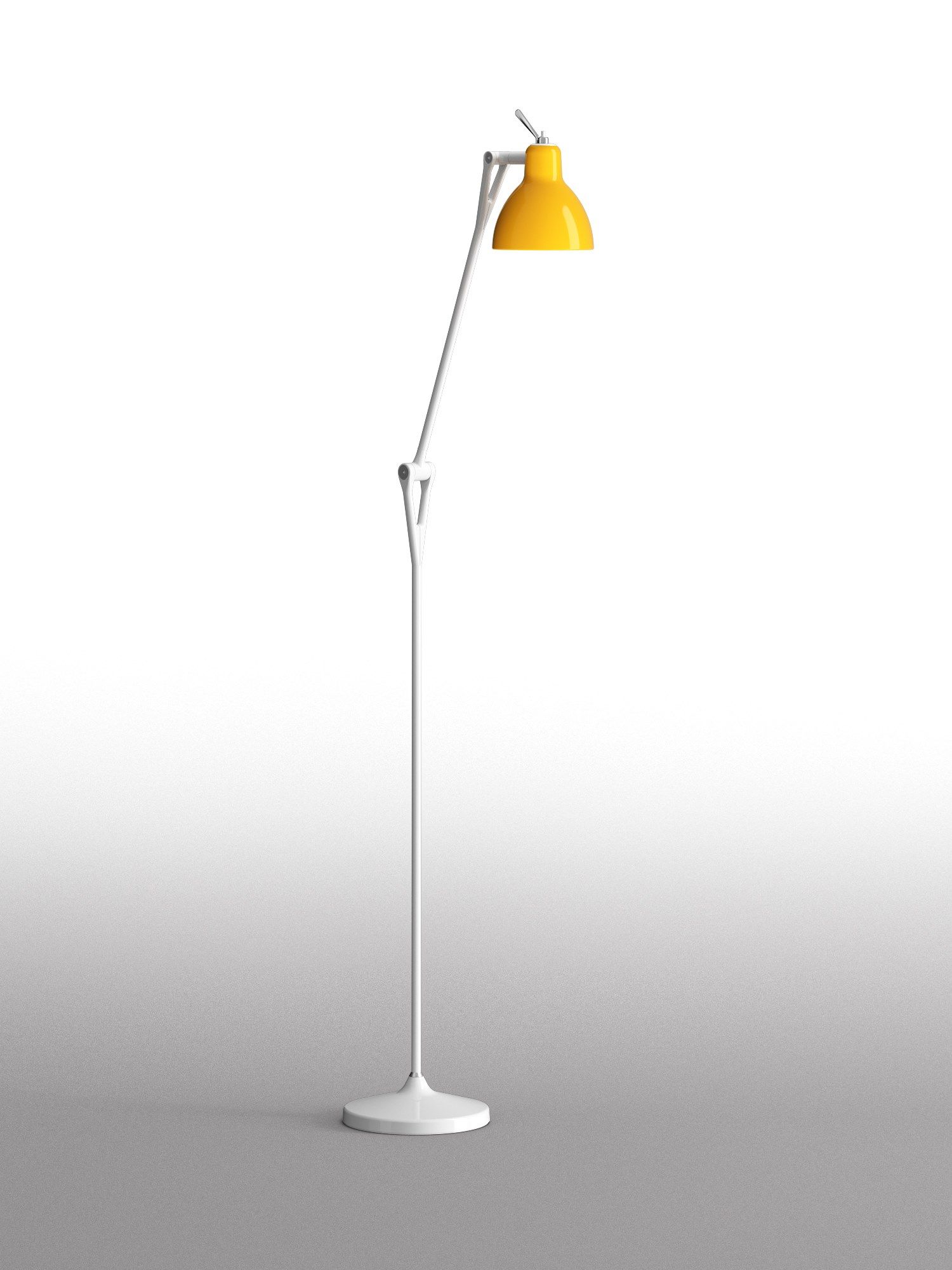 Торшер из стали и стекла с гибкой рукояткой Rotaliana Luxy ARCH-00083387 - Вид №6