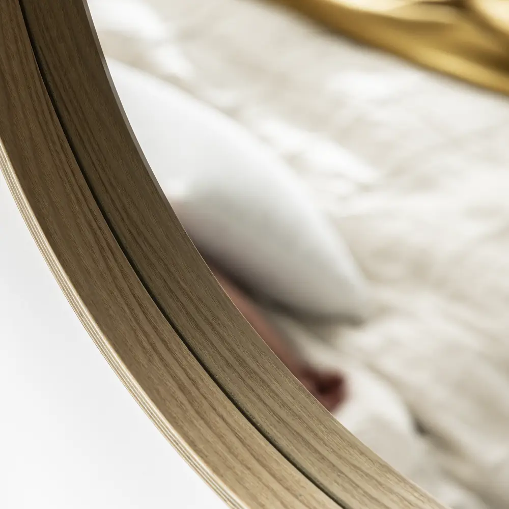 Зеркало INSPIRE Nordik Cord Oak с круглой рамкой 57.5 см 86484790 STLM-1468409 - Вид №2