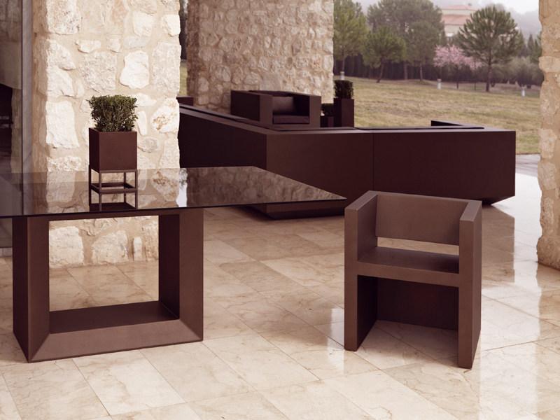 VONDOM Садовое кресло из полиэтилена с подлокотниками Vela sun-id-1480071 - Вид №3