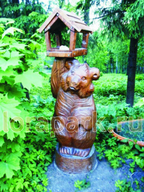 MK-M01 МЕДВЕДЬ, кормушка для птиц (дерево) LAB.Space 