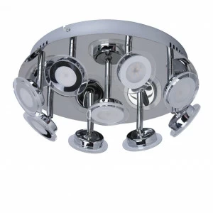 Спот потолочный светодиодный на 9 ламп хром "Граффити" 678010209 DE MARKT ГРАФФИТИ 00-3891829 Хром