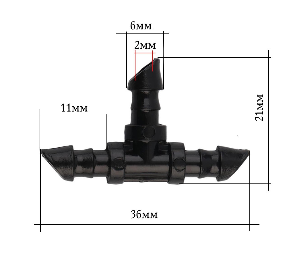 2934 Тройник для микротрубок 6мм LAB.Space  - Вид №6