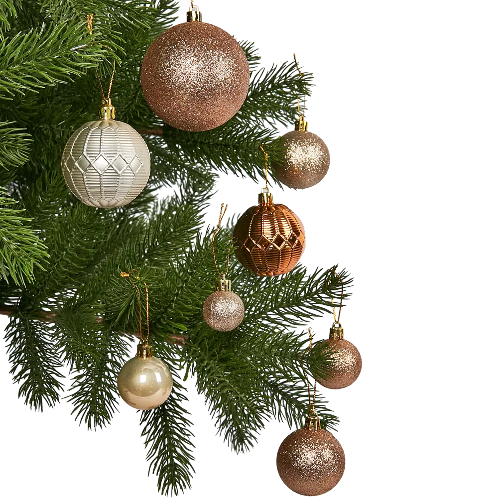 87036342 Набор новогодних шаров Christmas ø8 см цвет коричневый 50 шт. STLM-1443021 Santreyd  - Вид №4