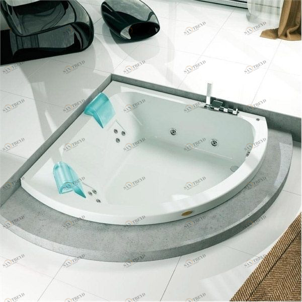 Ванна с гидромассажем "HYDRO TOP" Aquasoul Corner 155 встроенная 9443-693 Jacuzzi 9443693