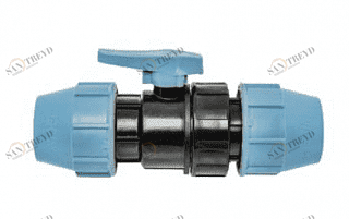 Кран шаровый 40x40 для труб ПНД UNIDELTA 1070040000001