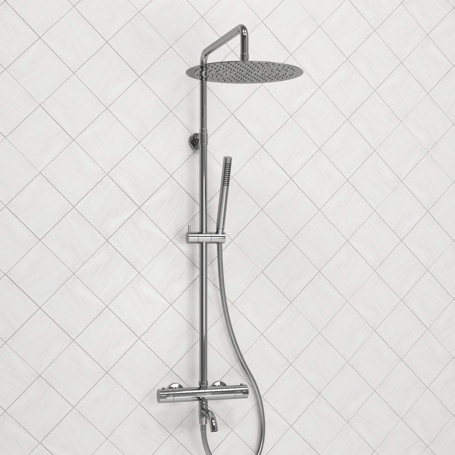 A188.116.137.087.CH Thermo Душевой комплект с термостатическим смесителем WasserKRAFT 