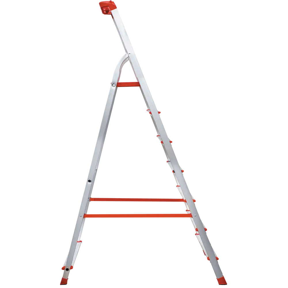 Стремянка с лотком для инструментов Новая Высота Артель 7 ступеней алюминий STLM-2210842 - Вид №4