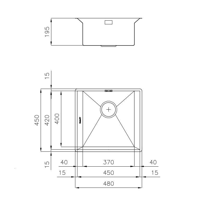 1405800 Мойка GK 1405 800 Fosterspa  - Вид №1