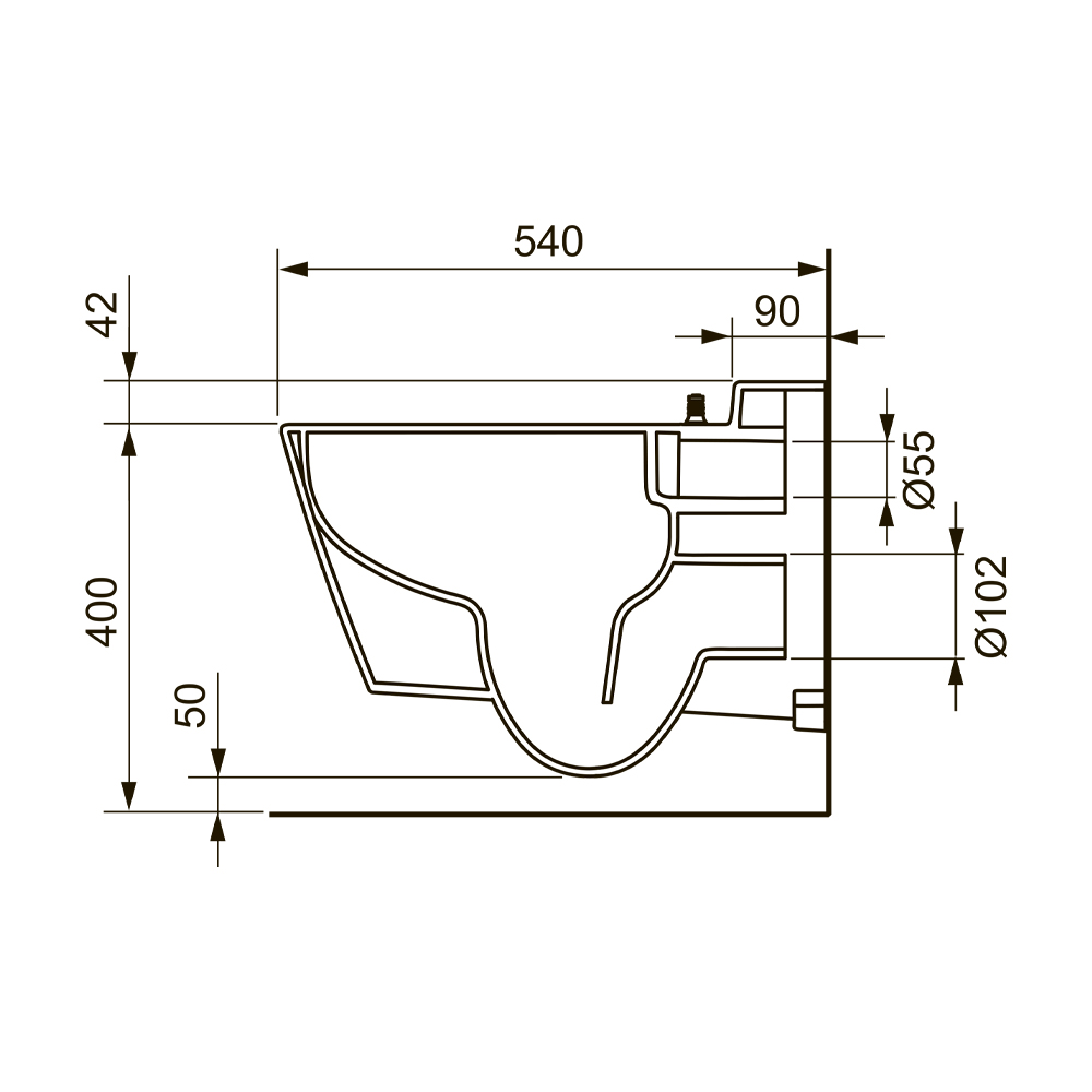 9700200 Унитаз-биде Tece TECEone - Вид №1
